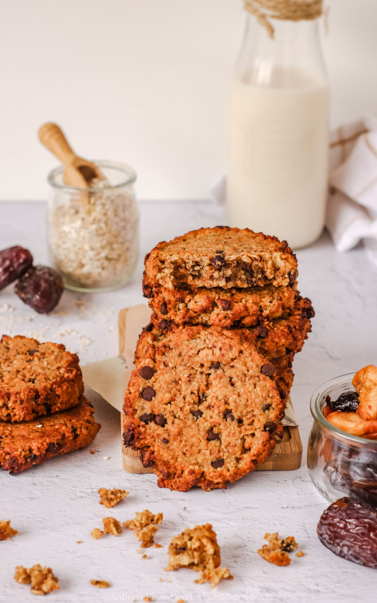 Biscotti oversize all'avena