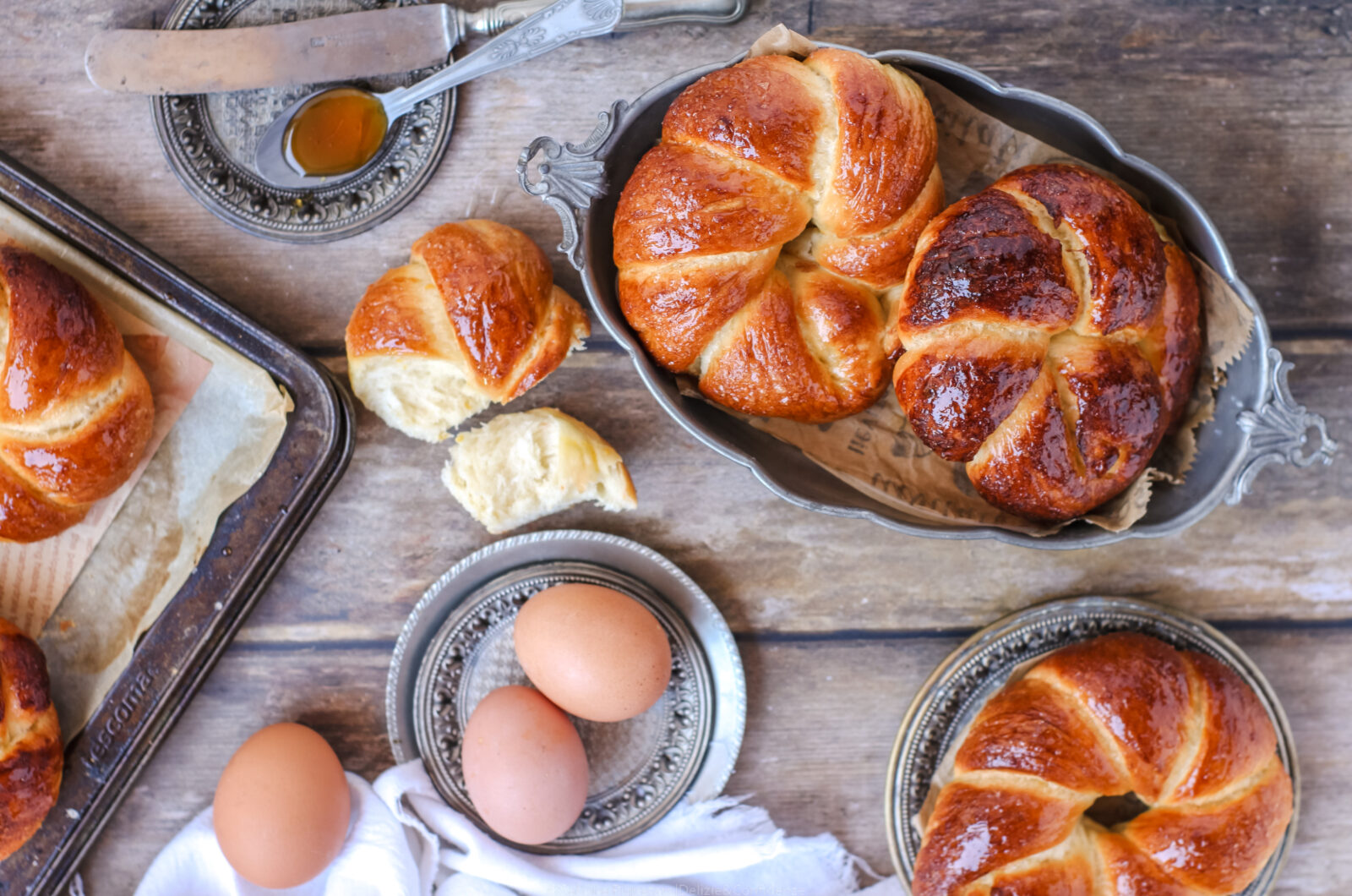 Brioche aromatizzate all'arancia e miele