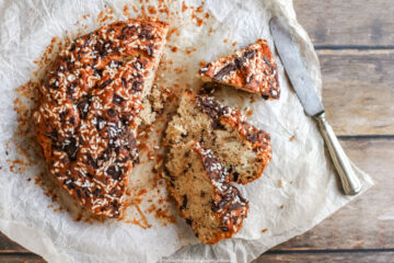 Torta pere, cioccolato e rum