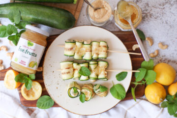Spiedini di zucchine grigliate
