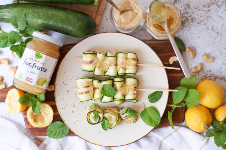 Spiedini di zucchine grigliate