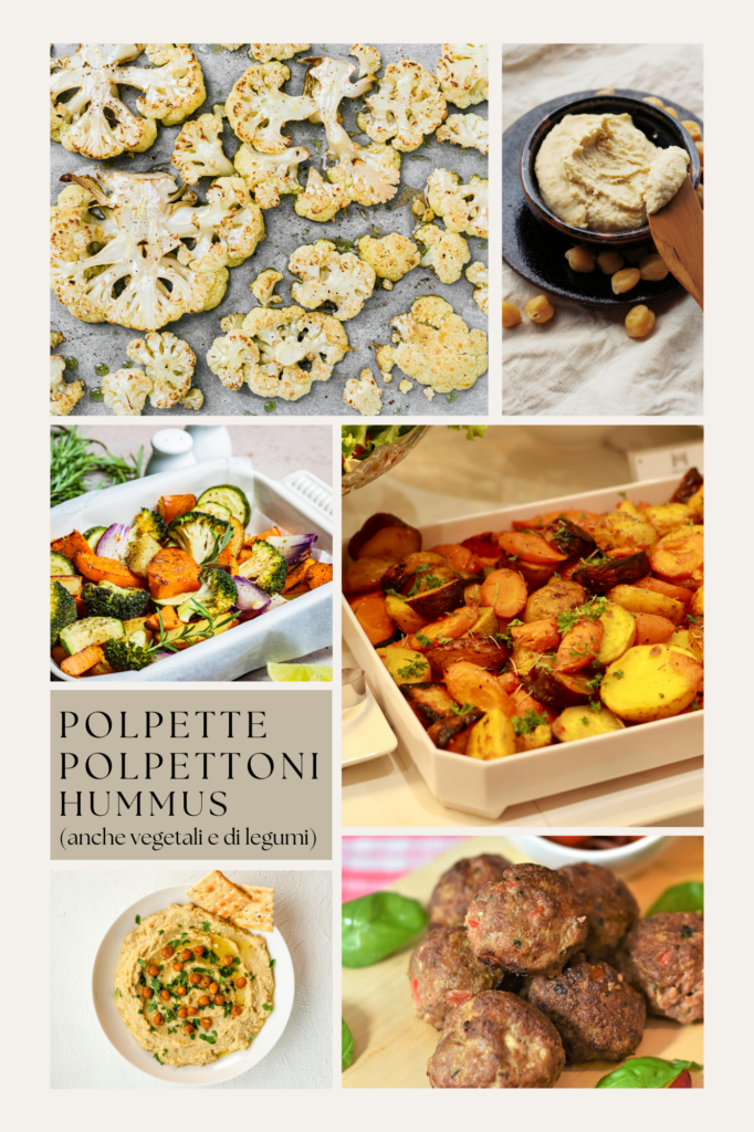 Polpette polpettoni hummus