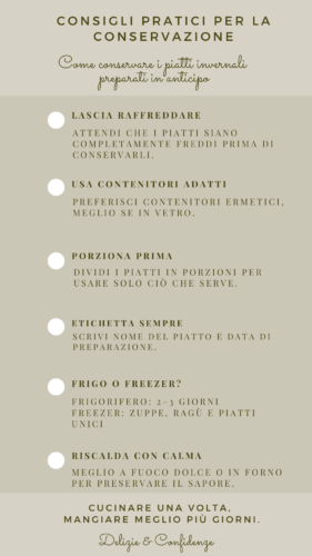Consigli pratici per la conservazione