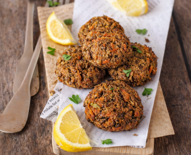 Polpette di lenticchie al forno