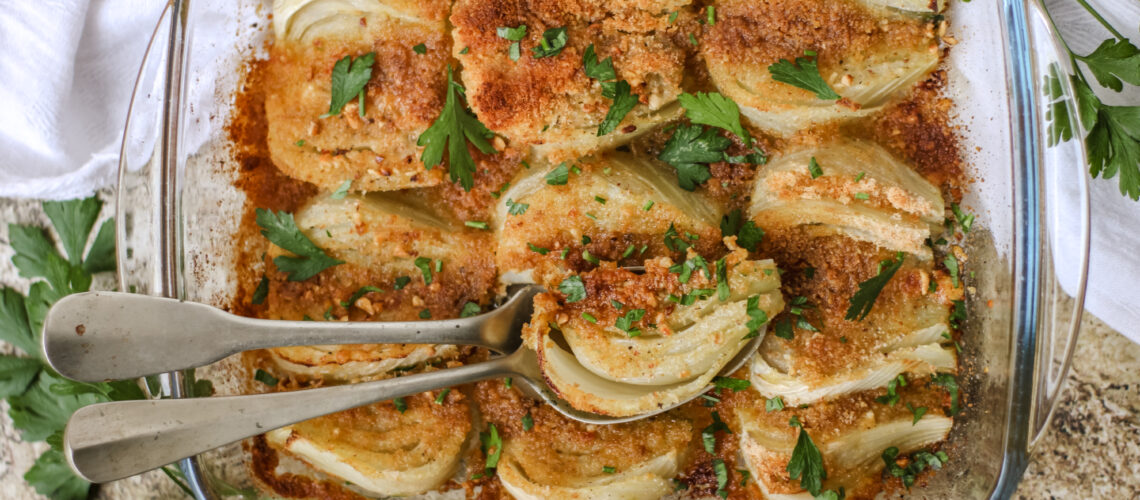 Finocchi gratinati leggeri: la ricetta facile al forno