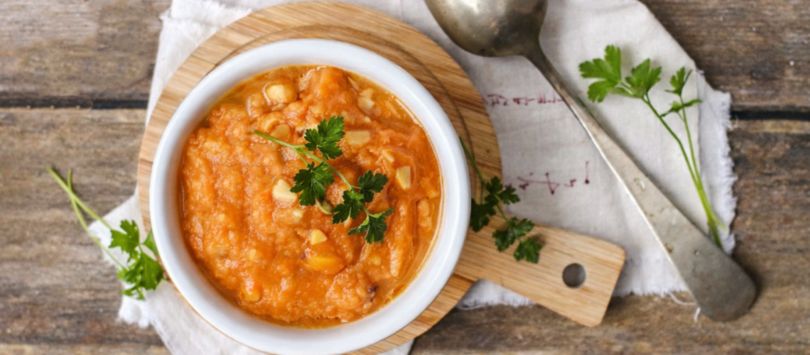 Crema di zucca e castagne