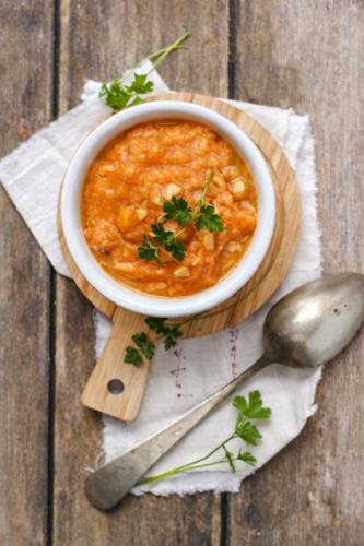 Crema di zucca e castagne