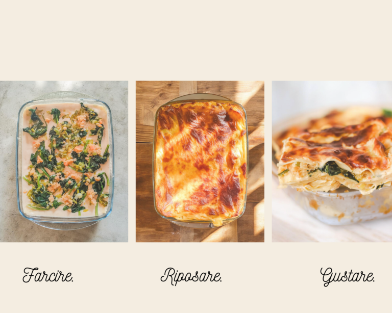 Farcire. Riposare. Gustare.