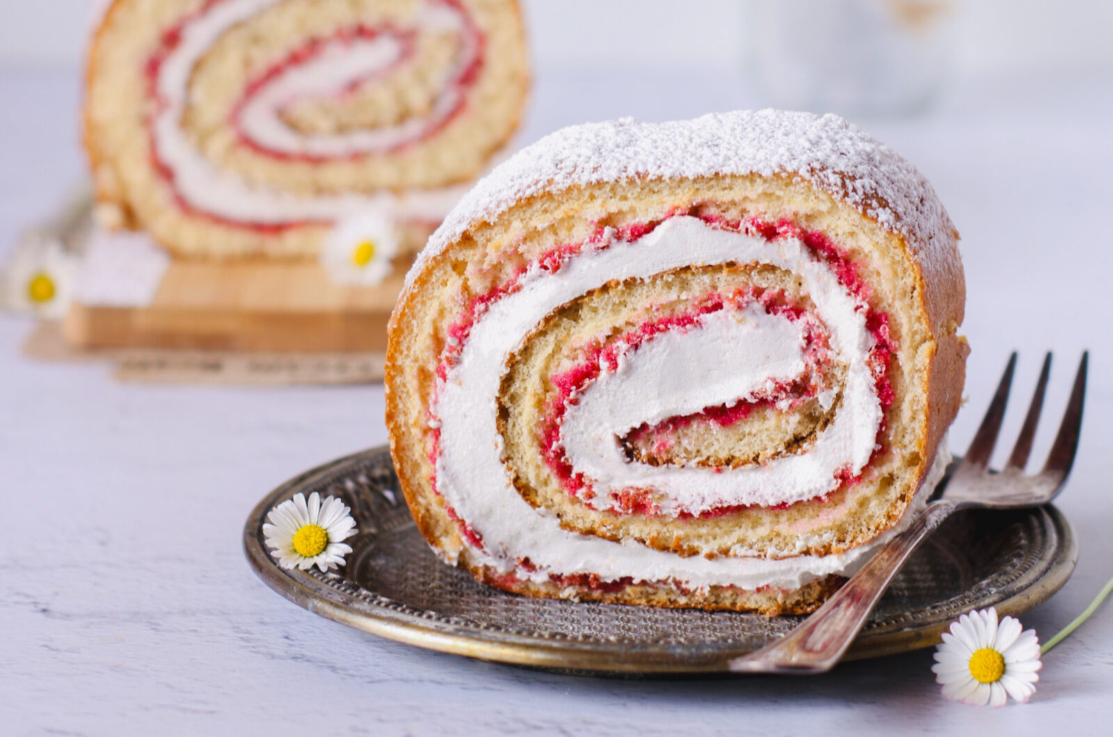 Rotolo con crema al latte vegetale