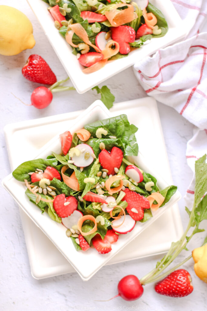 Insalata di fragole e spinaci