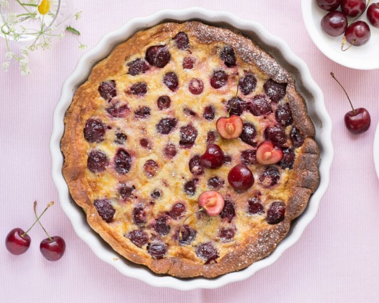 Clafoutis di ciliegie dairy free