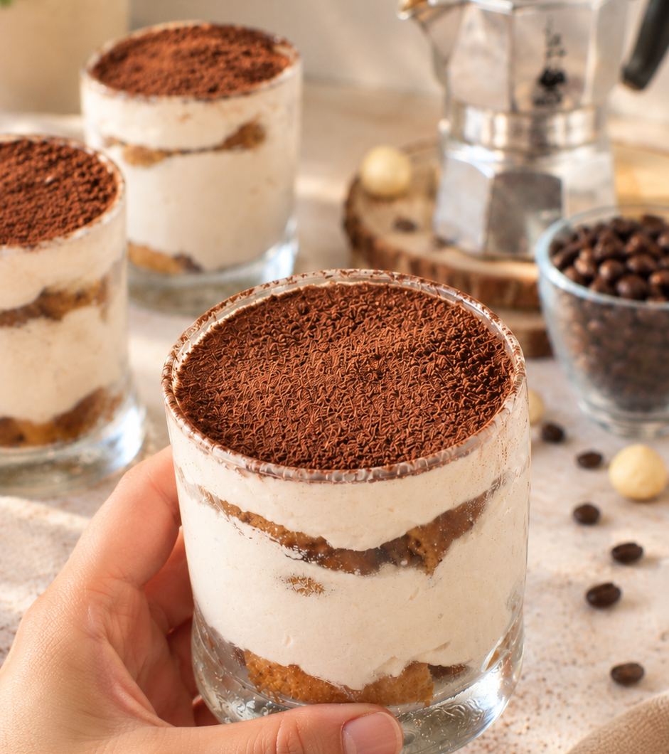 Tiramisù senza mascarpone con crema di macadamia: cremoso, delicato e irresistibile
